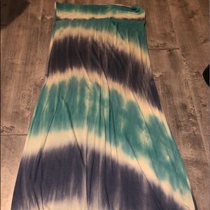 Midi tie dye skirt